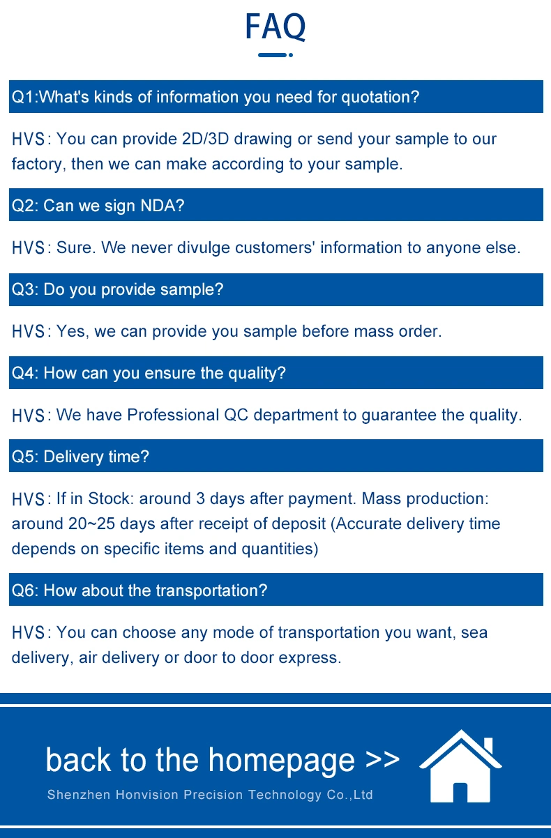 Hvs OEM ODM Usinagem High Precision Customized CNC Turning Milling Metal Steel Plastic Parts Machining Service