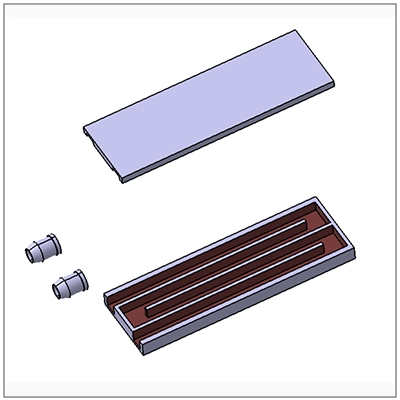 Cooling Plate for Batteries Aluminum Manufacture Cold Plate Water Block