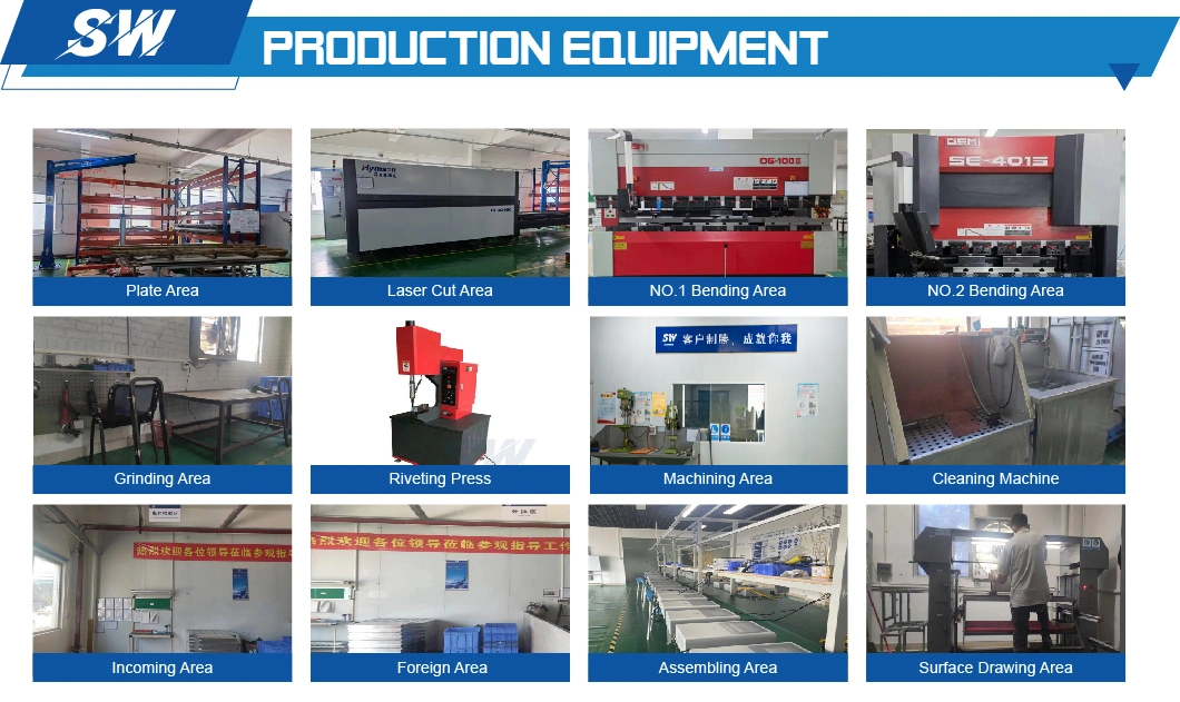 Galvanized Precision Pressed Sheet Metal Parts Fabrication Cabinet with Customized Process