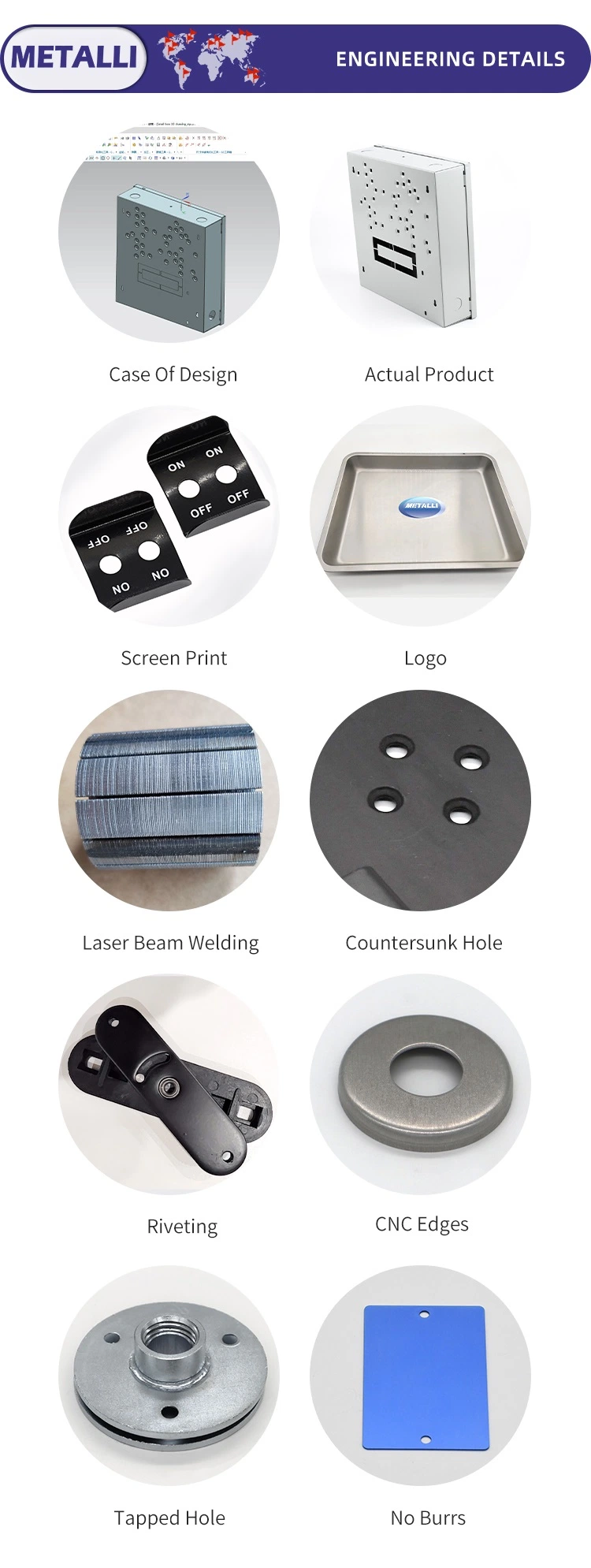 Economic Micro Sheet Metal Stamping Electronic Parts Aluminum Component Metal Component