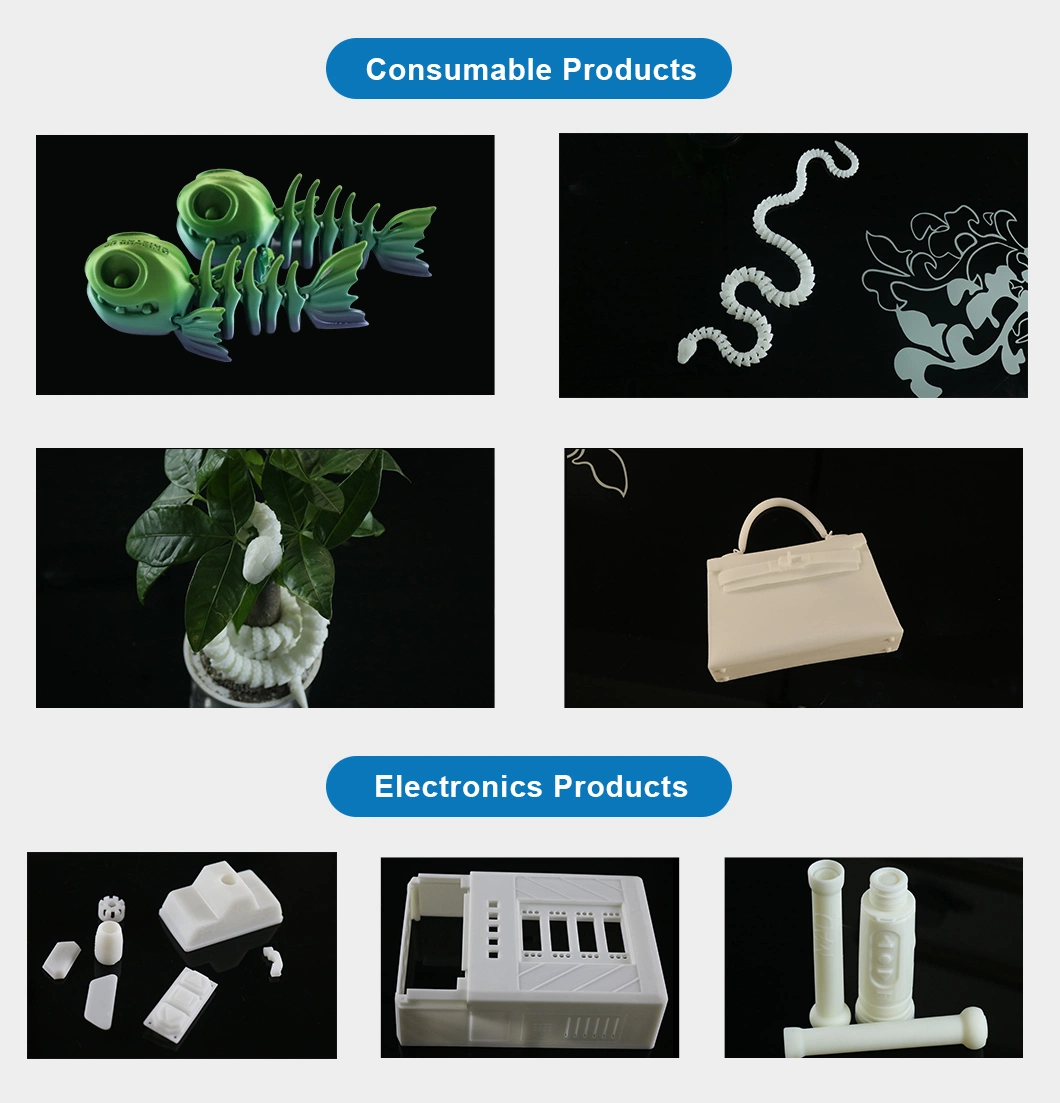 Custom SLA 3D Printing Service Transparent Resin Bottle Resin ABS Nylon Products