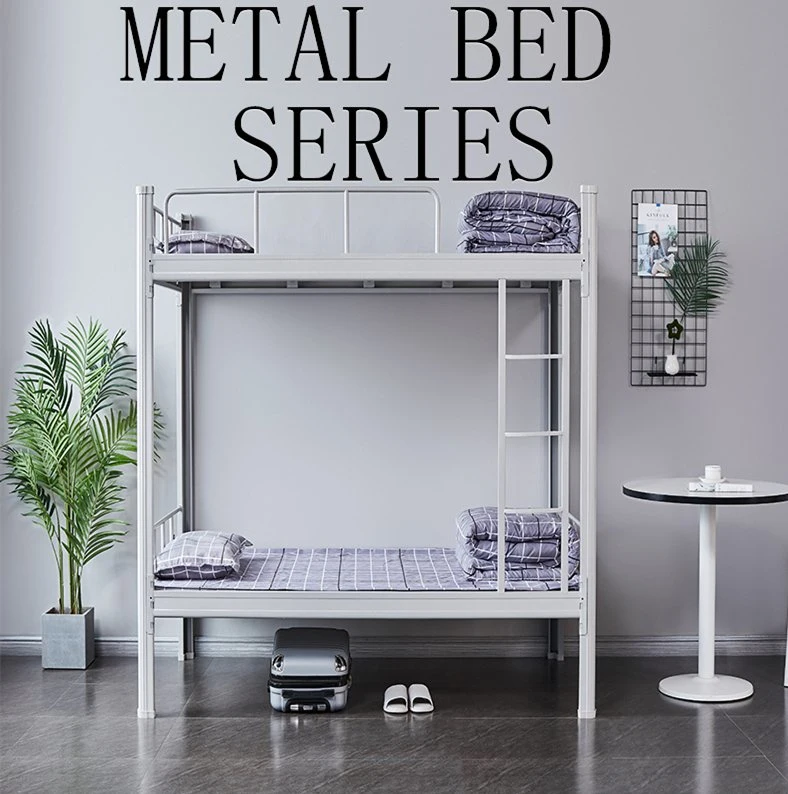 School/Bedroom Furniture Dormitory Steel Double Bed Metal Folding Frame Bunk Bed