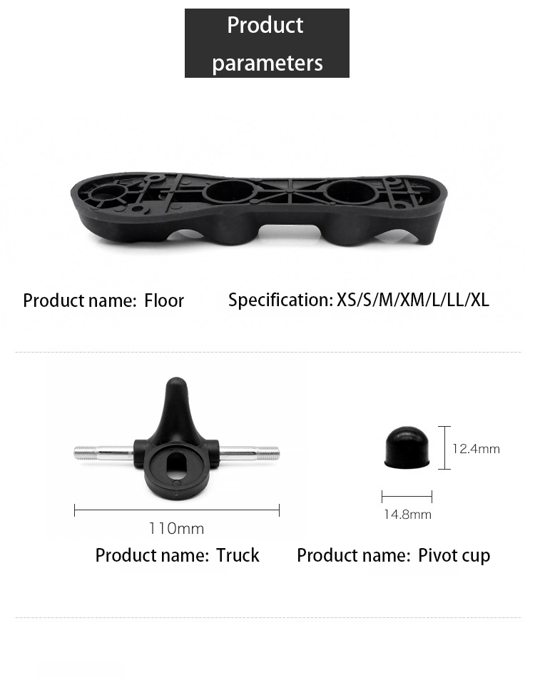 Aluminium Base Frame for Leather Boot Riedell Type Quad Roller Skates