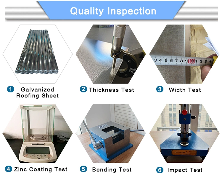 Manufacture of Prepainted Galvalume Corrugated Plate Aluminium Surface with Bright Color