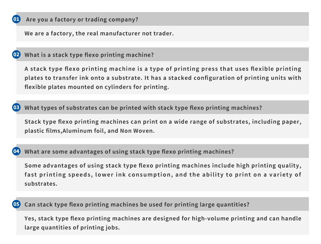 High Speed Precision Plastic Film Bag Flexo Printer Printing Machine