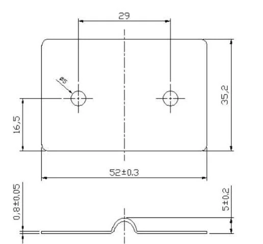 Custom 0.8mm Aluminum Bar Precision Cutting Hardware Row Connecting Piece Stamping Parts Battery Accessories Aluminum Sheet