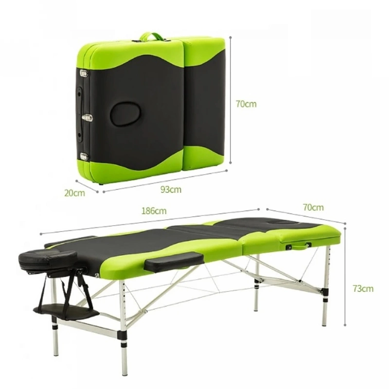 Salon Furniture SPA Folding Beauty Massage Bed with Waterproof Carrying Bag