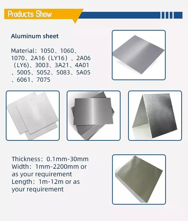 1000/3000/5000 Series Aluminum Plate Sheet Anti-Slip Plate Manufacture for Glass Wall
