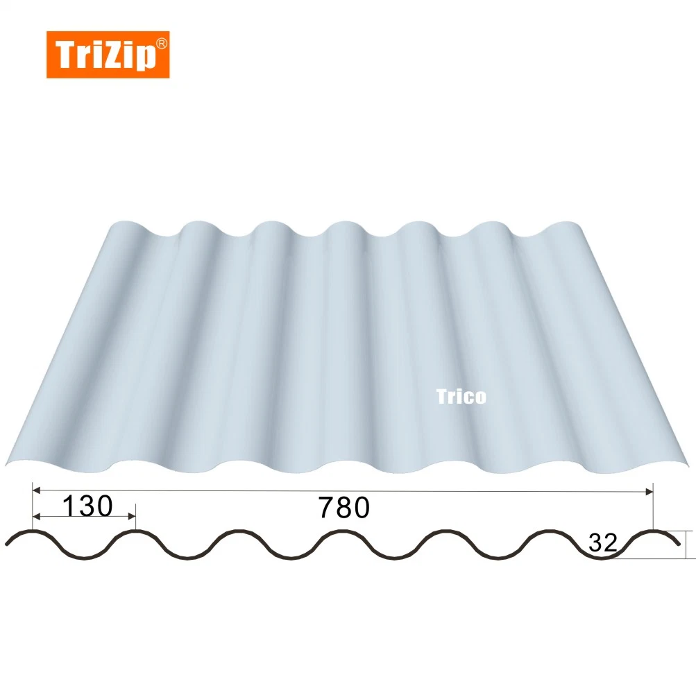 Cheap Metal Corrugated Roofing Sheet Wall Panel Trico32-780 for Exterior Wall Panel