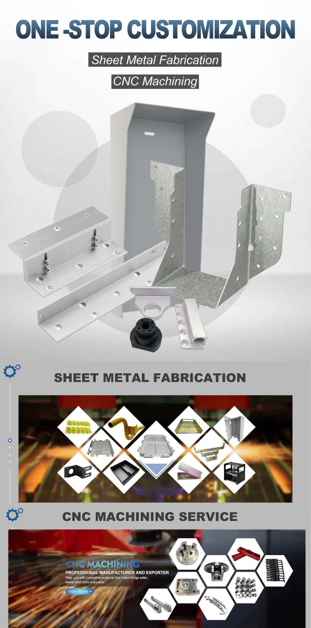 Metal Cutting Sheet Manufacturing Products Bending Stamping Aluminum Parts