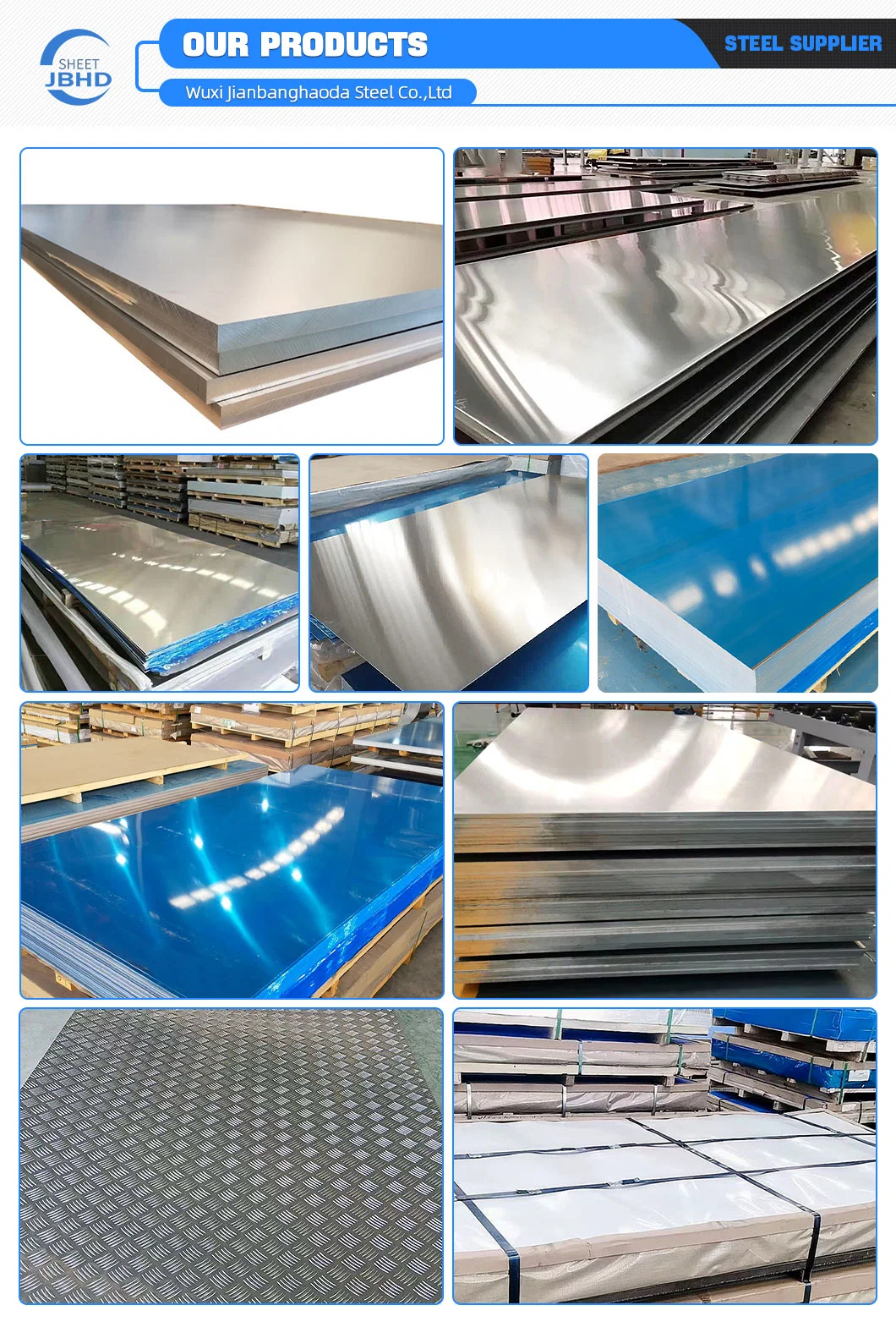 Diamond Grid Aluminum Plate JIS Astb GB 1000 Series to 8000 Series Manufacture