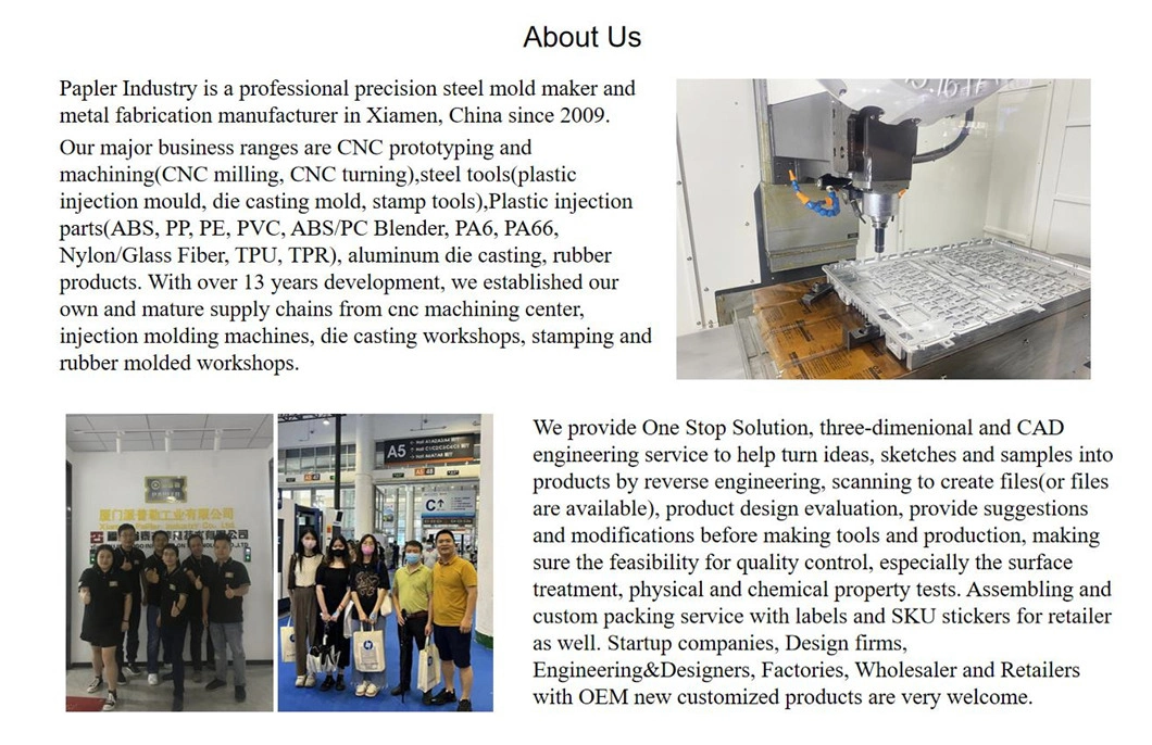 Xiamen High Precision CNC Services Custom Stainless Steel Mechanical Part CNC Machining 3D Printed CNC Service