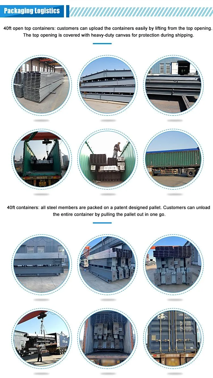 Light Steel Prefab Warehouse Metal Steel Structure Warehouse Hanger Building