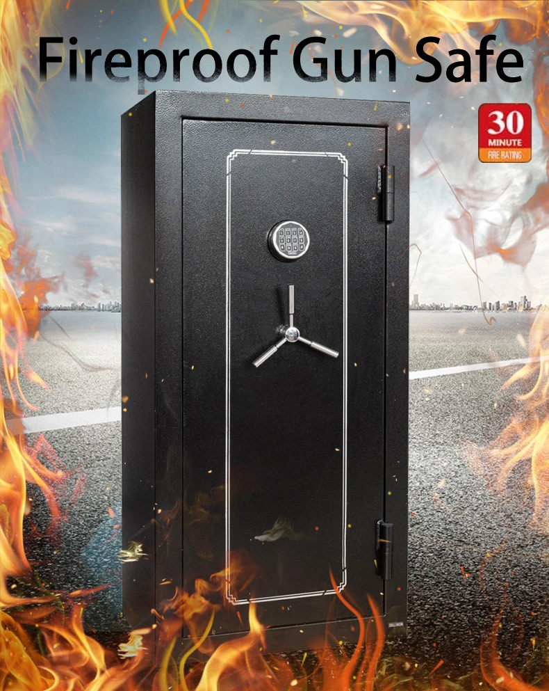 28 Gun Safe Best Large Fireproof Long Gun Vault Security Locks Electronic Digital Gun Cabinet Safe Home Gun Cabinet