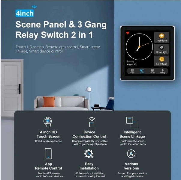 Control Panel Switch Zigbee Control Smart Devices Smart Home