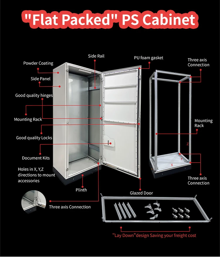 Ea Outdoor Industrial Big Power Distribution Cabinet Electrical Distribution Board Enclosure