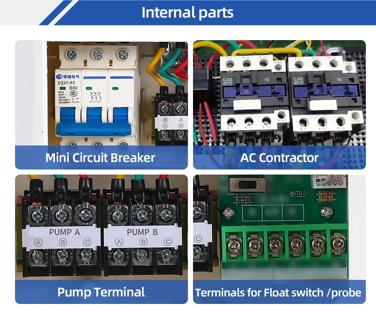 4kw Dol Start Three Phase Pump Control Panel Box for DAB