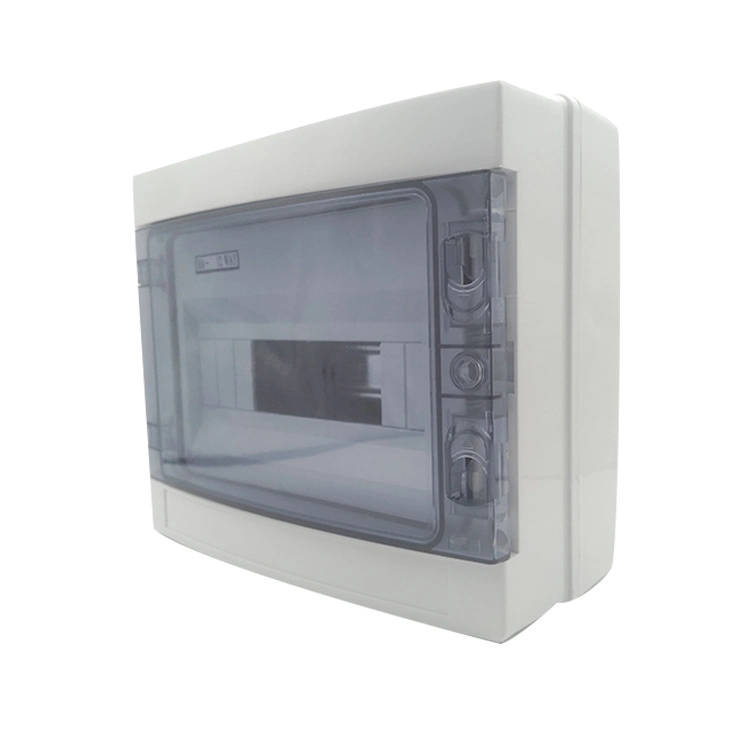 IP65 8 Way Plastic Waterproof Outdoor Electrical Plastic MCB Enclosure Cable Junction Box