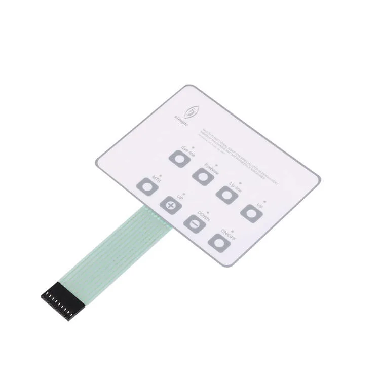 Membrane Keypad Switch 6 Button Graphic Overlay Front Panel Flexible Membrane Switch
