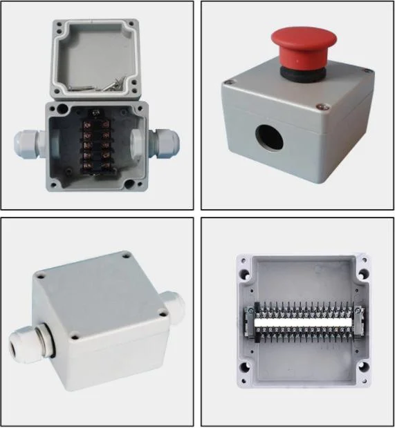 IP65 Jk Series Grey Outdoor Galvanized Electrical Enclosures Junction Boxes