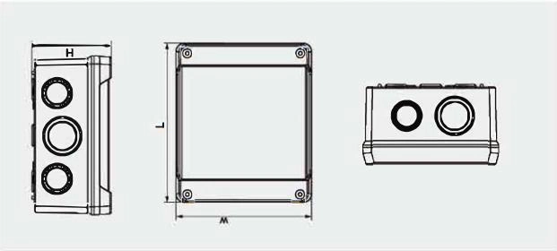 Outdoor IP65 Jk Series Waterproof Box Electrical Enclosure Junction Box with Good Material