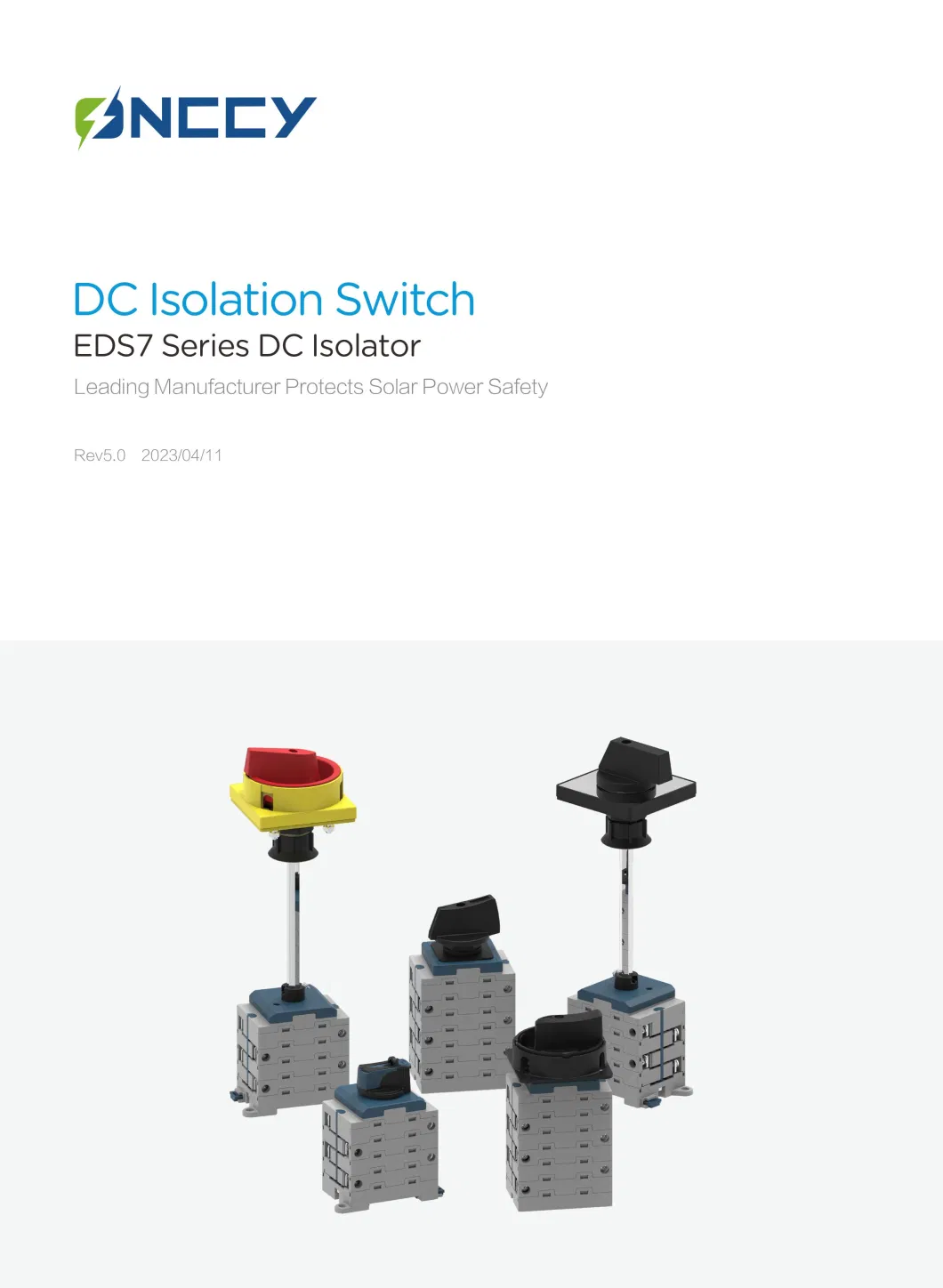 Onccy High Quality Hole Mounting Lockable DC Isolator Switch TUV CE CB SAA CCC Available