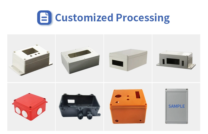 Case Enclosure Electronics Standard IP 67 Plastic Switch Box IP67 Waterproof Dustproof ABS Screen Printing or Digital Printing