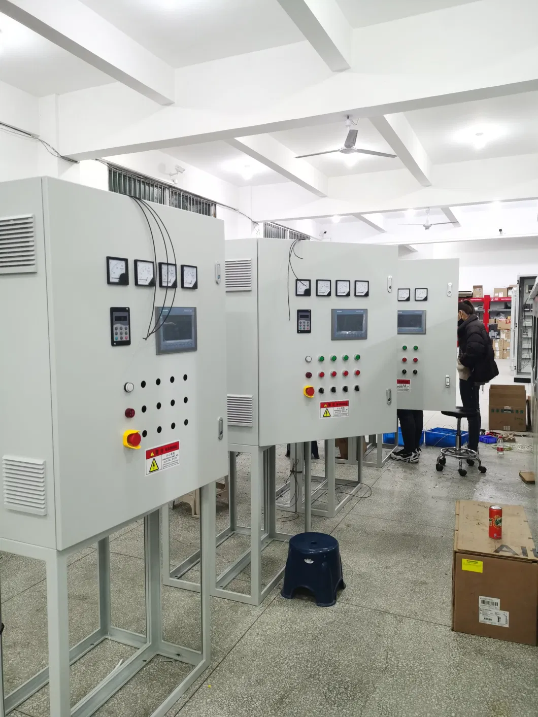93kw Fan Water Pump VFD Siemens PLC Program Distribution Cabinet Control Panel