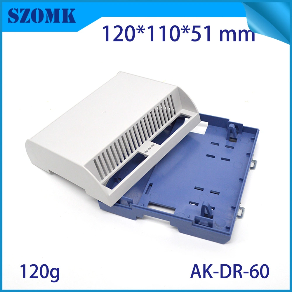 120*110*51mm DIN Rail Plastic Shell PLC Power Switch Instrument Enclosure Housing