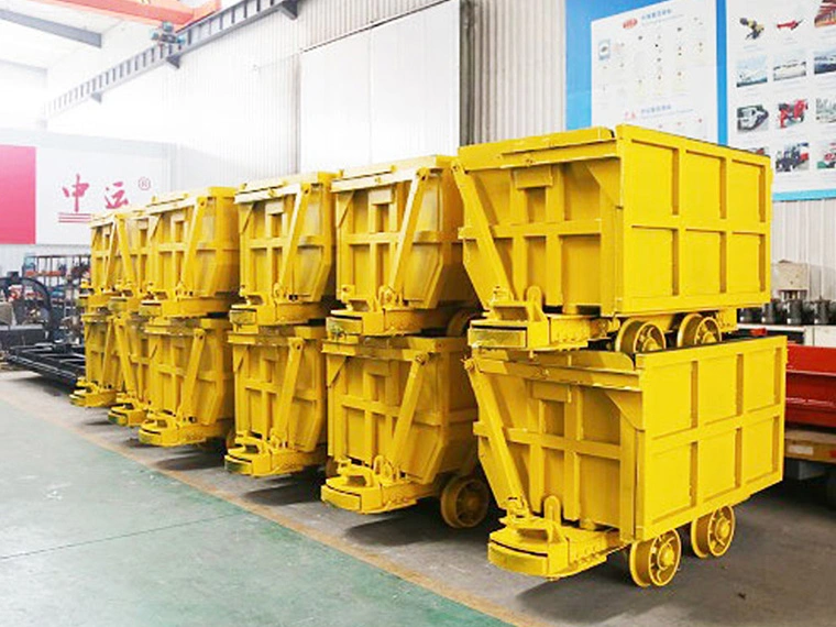 High Quality Mcc6 Single Side Dumping Cars Mine Cart Mining Wagon Car