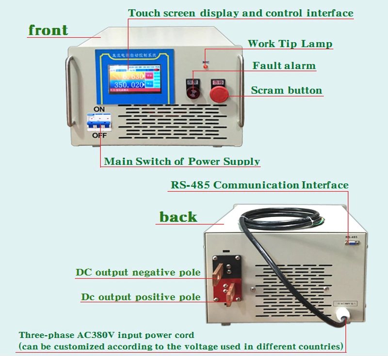 Manufacturer Customized 30V2500A High-Power Sewage Treatment DC Power Supply 30V Industrial Electrolysis Power Supply Control Cabinet