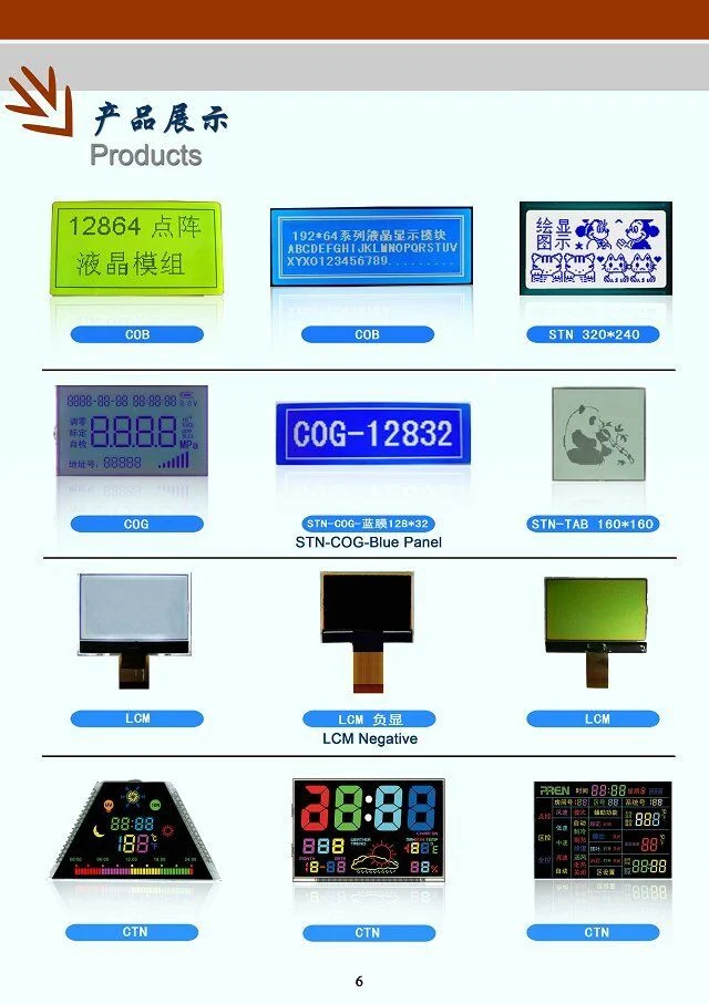 Better Tn Positive Type Characters LCD Panel