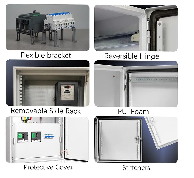 IP66 Custom Waterproof Mount Control Panel Boards Outdoor Steel Metal Box Electrical Enclosure