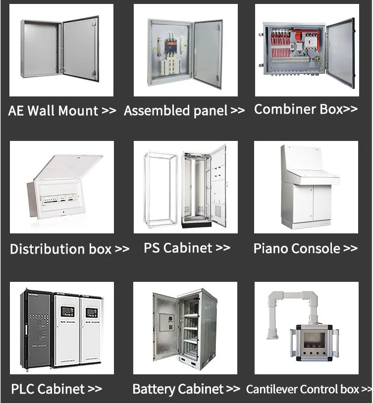IP66 Custom Waterproof Mount Control Panel Boards Outdoor Steel Metal Box Electrical Enclosure
