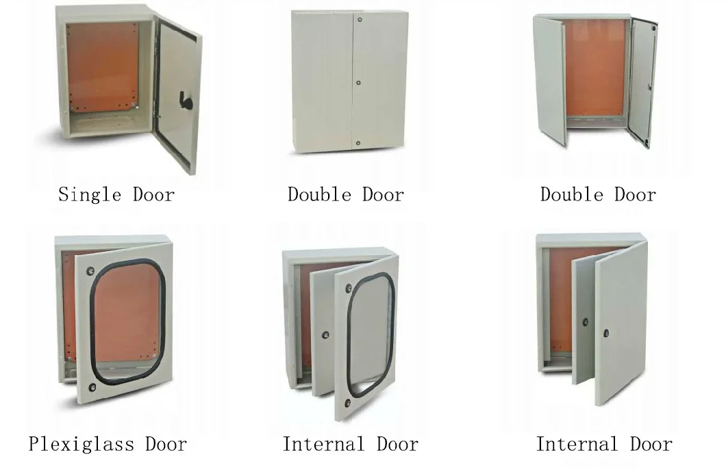 Plexiglass Door Wall Mounted Power Distribution Box Weatherproof Electrical Power Cabinet Outdoor Enclosure