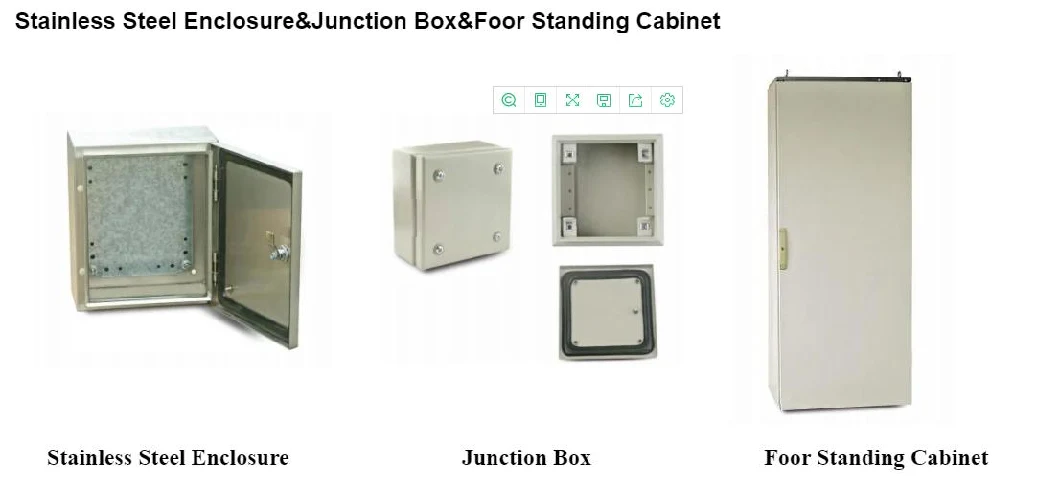 Plexiglass Door Wall Mounted Power Distribution Box Weatherproof Electrical Power Cabinet Outdoor Enclosure