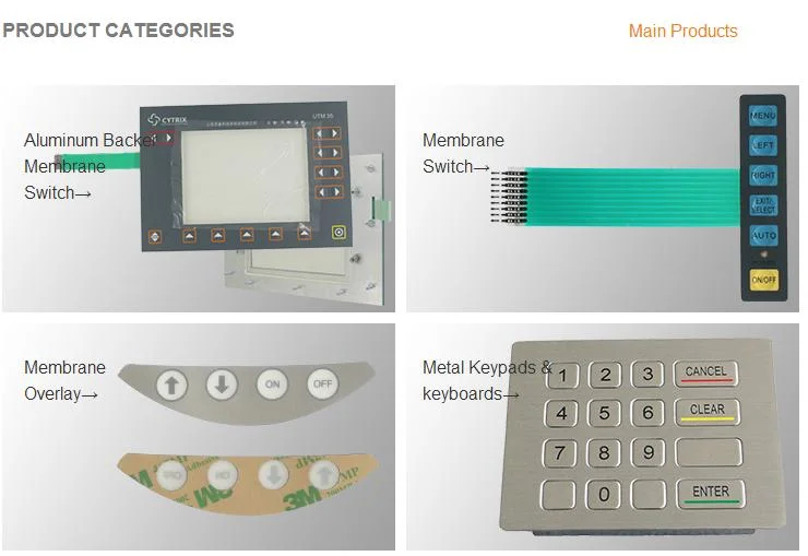 Pet Membrane Switch Panel with LCD Window for Mobile Phone