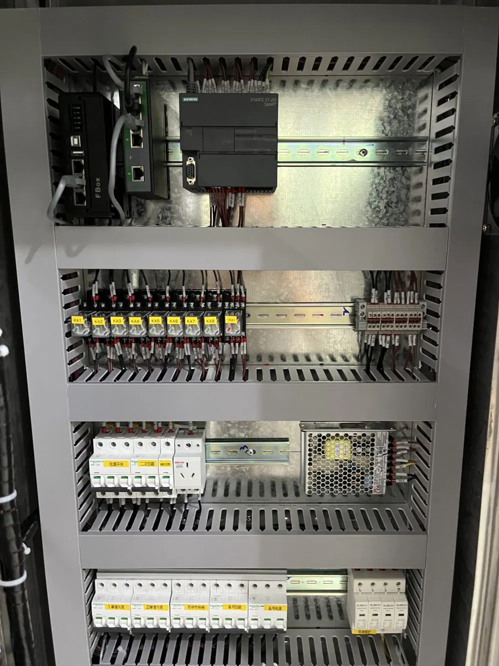 PLC Panel Control Logic Program Stainless Steel PLC Control Cabinet