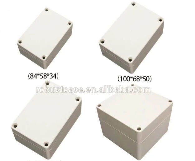 Engineering ABS IP65 Rating Square Plastic Hinge Type Waterproof Enclosures ISO9001 Certified