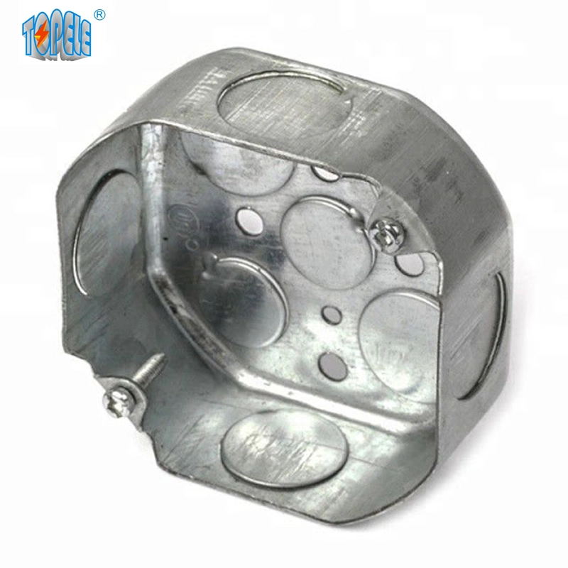 4X4 Electrical Conduit Box Octagon Steel Metal Junction Box