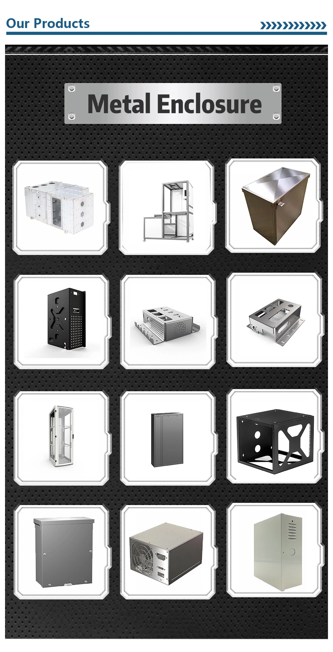 Chassis Stainless Steel Sheet Metal Enclosures Box Electrical Aluminum Enclosure
