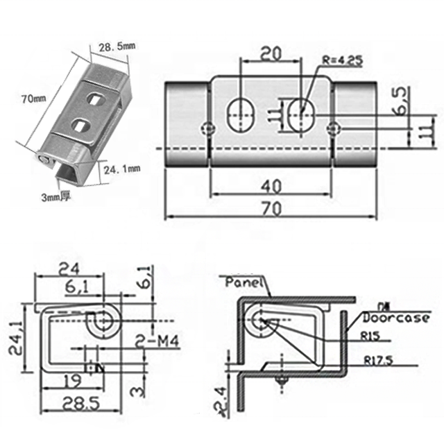 Cl043 High Quality Electrical Cabinet Hinge Concealed Hinges