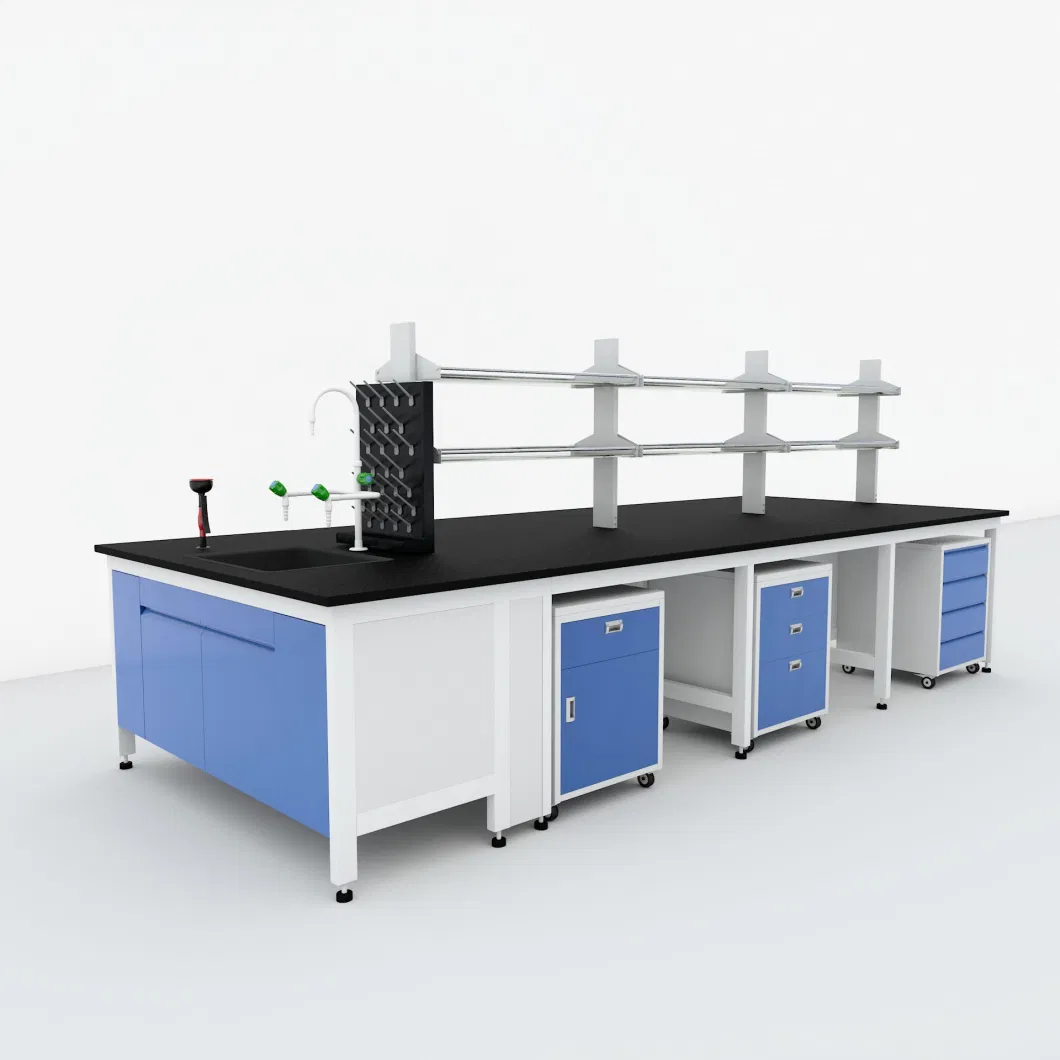 Hospital Lab Furniture Steel Mobile Cabinet with Sink Unit