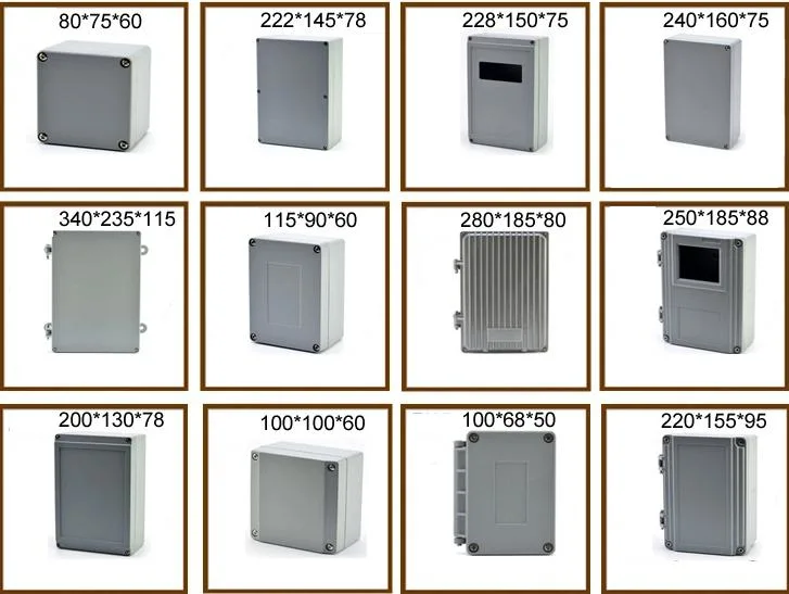 IP65 Jk Series Grey Outdoor Galvanized Electrical Enclosures Junction Boxes