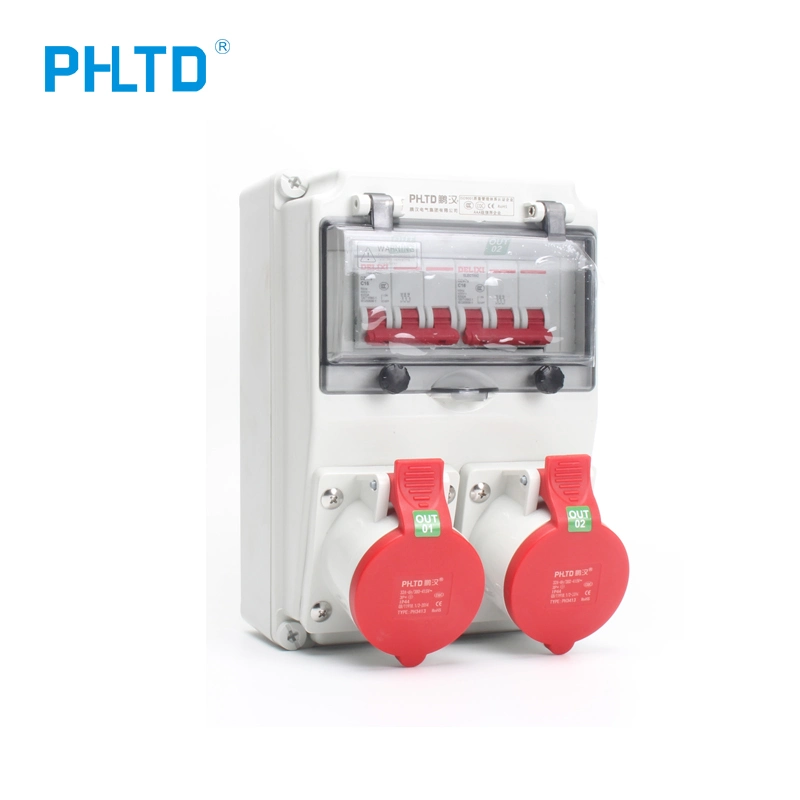 IP65 32A 3p Portable Distribution Board Box Wall Mounted Plastic Outdoor Electrical Distribution