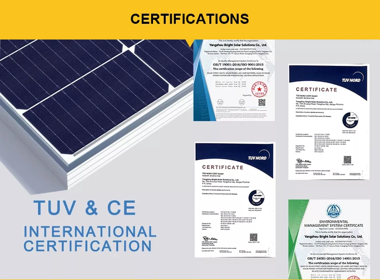 Br Carton/Pallet Packing Mono 420W to 670W Crystalline Panel Solar PV Module with CE