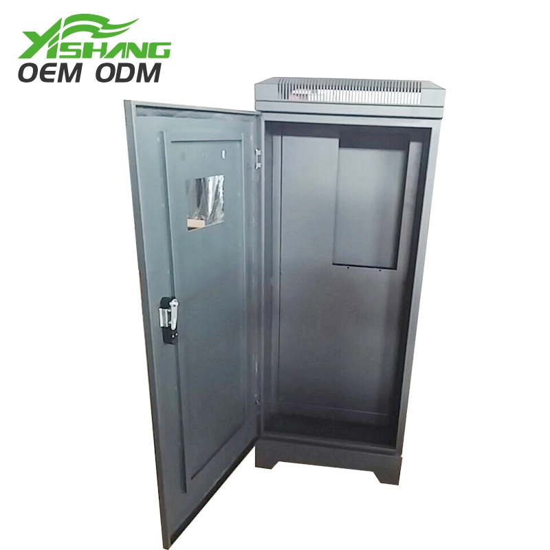 CNC Machining Sheet Metal Custom Black Network Storage Cabinet Distribution Box Electrical Enclosure