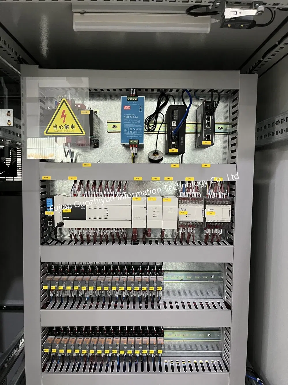 Factory Waste Gas Treatment PLC Control Cabinet Power Distribution Panel