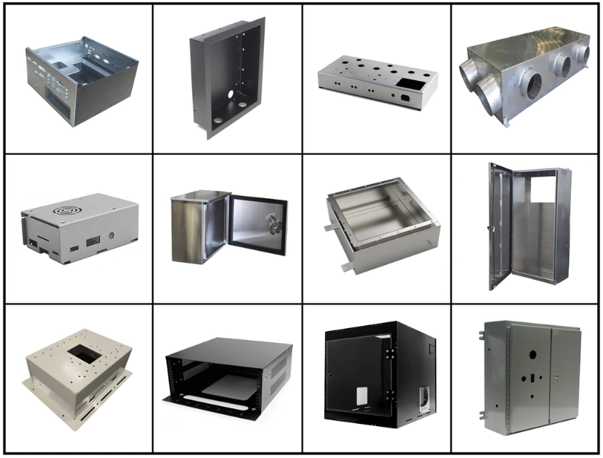 Sheet Metal Vented Box Industrial Equipment Wall Mount Stainless Steel Electrical Enclosure
