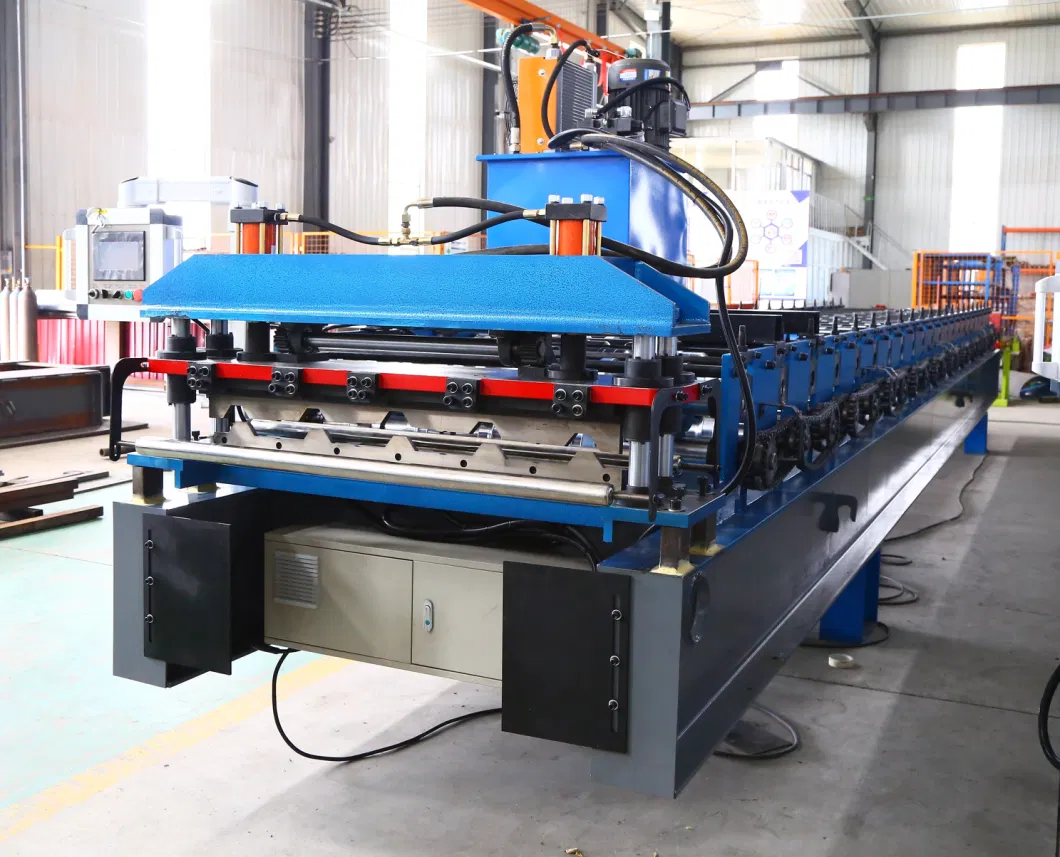 Factory Custontrapezoidal Roof Sheet Making Machine Trapezoidal Roof Sheet Roll Forming Machine Filmed Panel